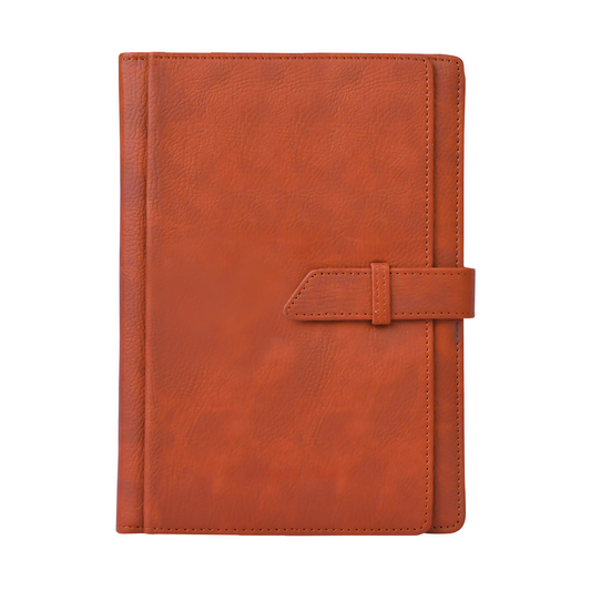 KARBD Organizer Notebook Diary with Belt Closure Flap (A5, 192 Pages, Colour may Vary)