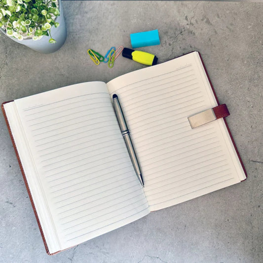 KARBD A5 Size Notebook Diary with Magnetic Closure Flap - Assorted Colour