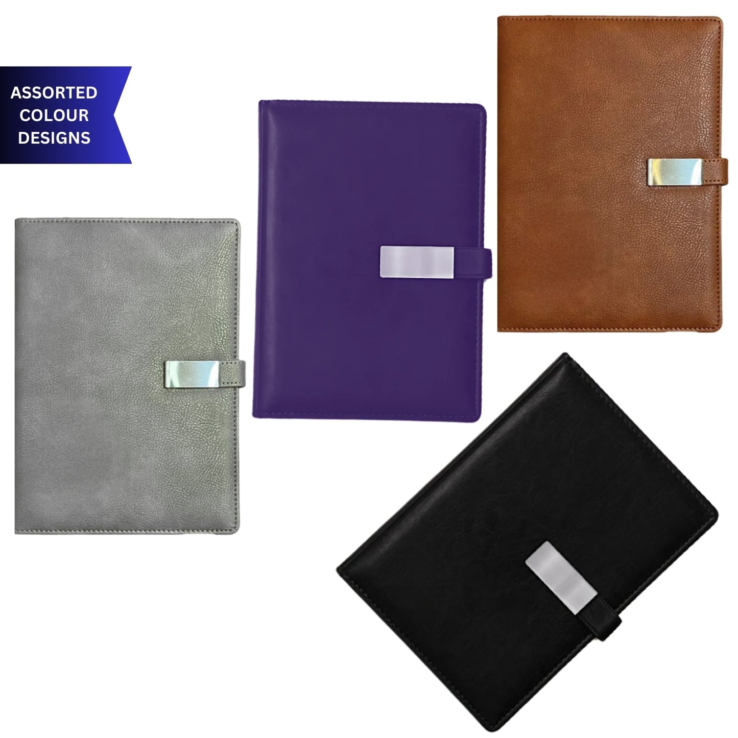 KARBD A5 Size Notebook Diary with Magnetic Closure Flap - Assorted Colour