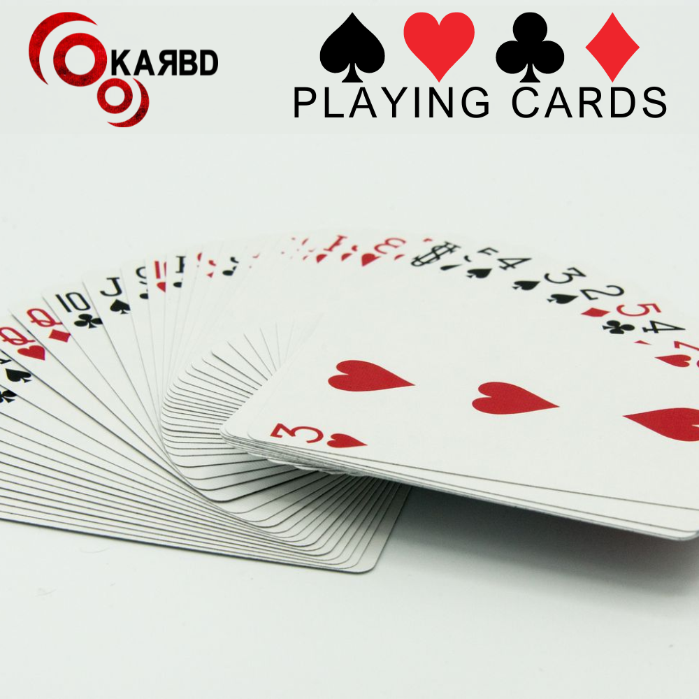 KARBD Playing Cards Deck with Plastic Laminated Coating - Combo Elite Black & Aesthetic Multicolour